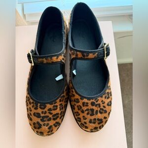 Target Leopard Print Mary Jane shoes